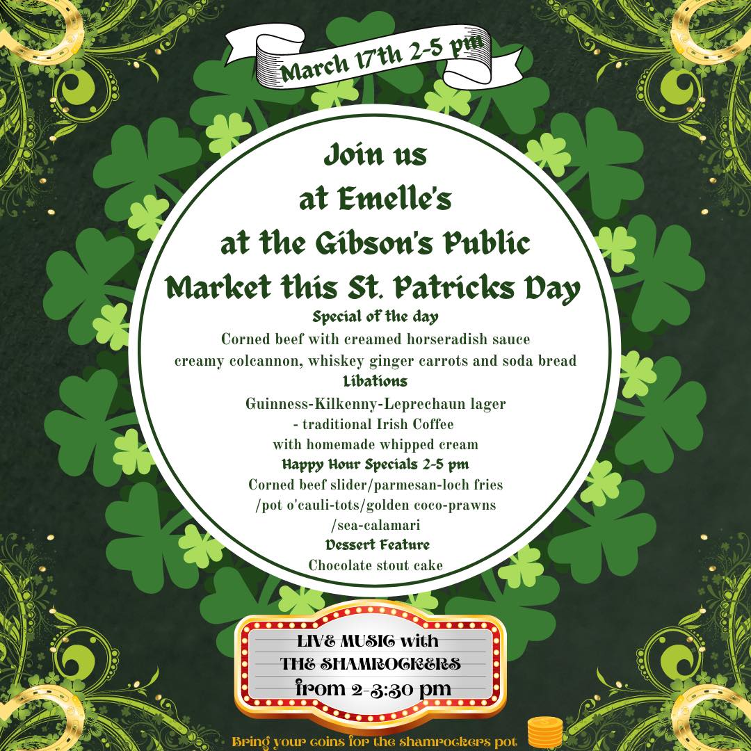 Emelle's Bistro Menu