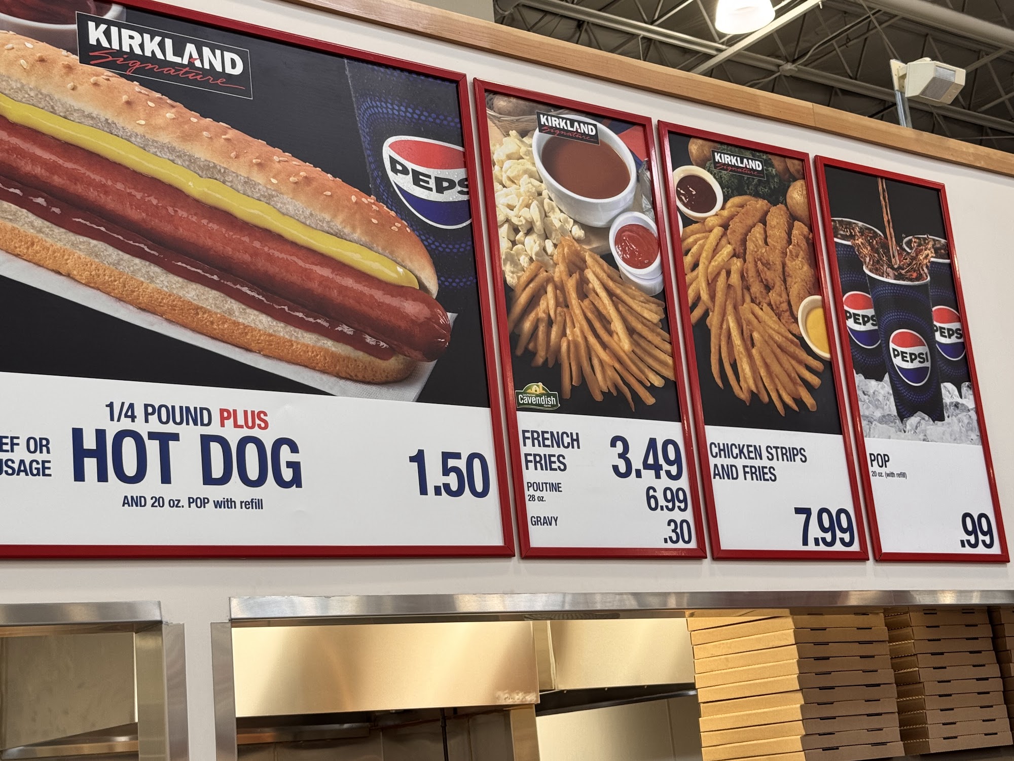 Costco Food Court Menu
