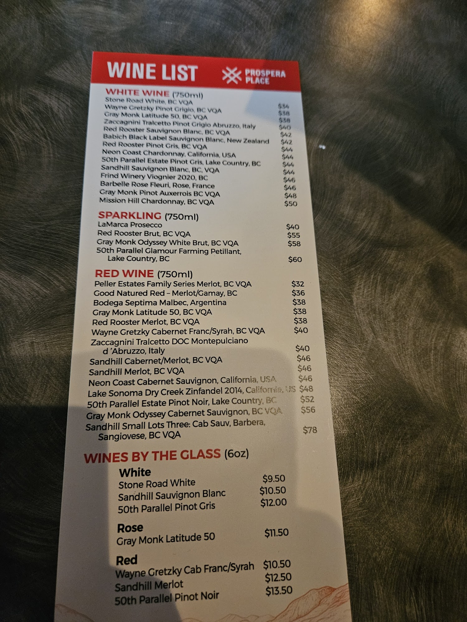Manhattan Point Restaurant Menu