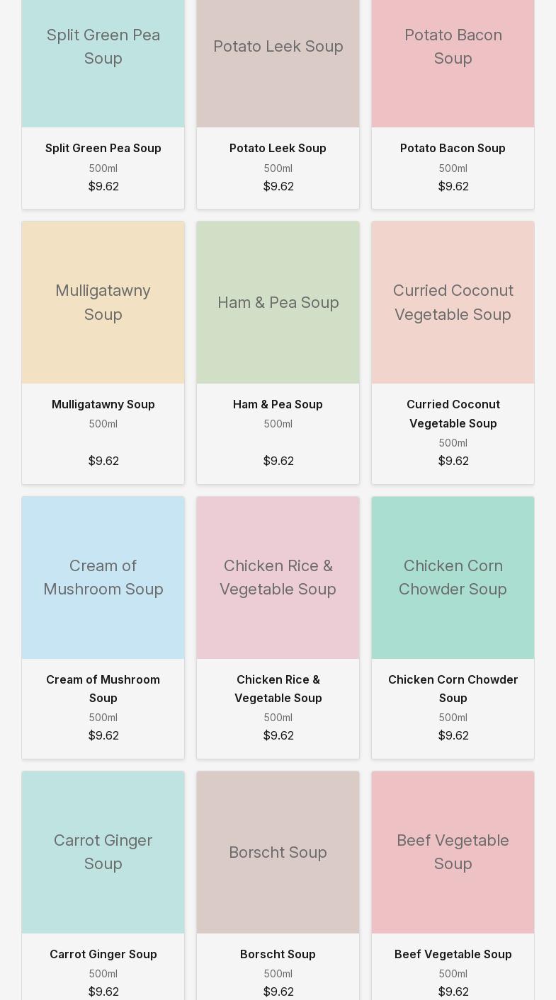 Rita's Apron Menu
