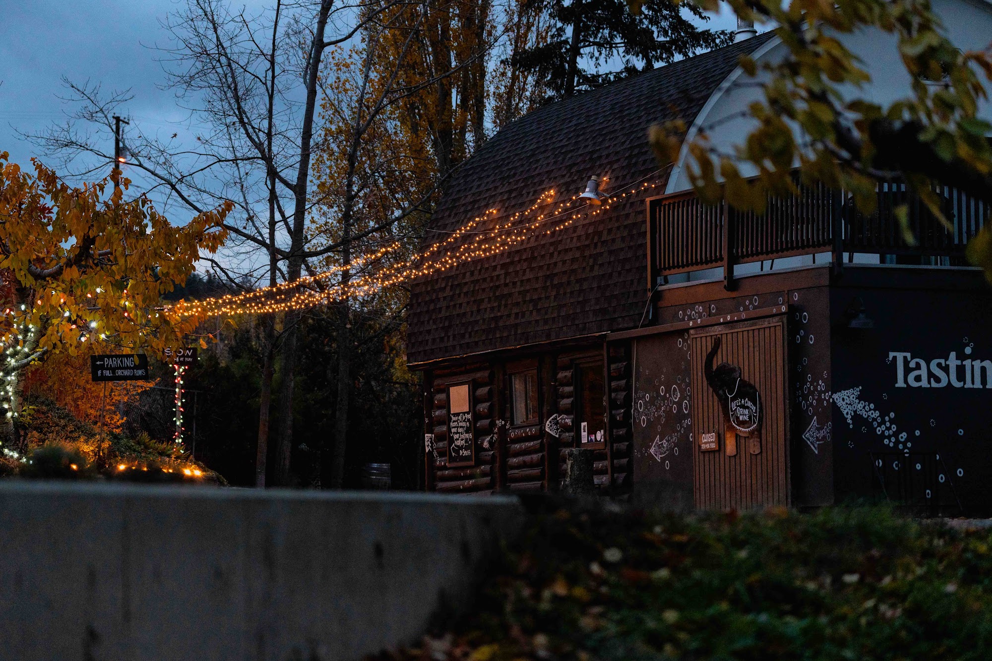 Elephant Island Winery Menu