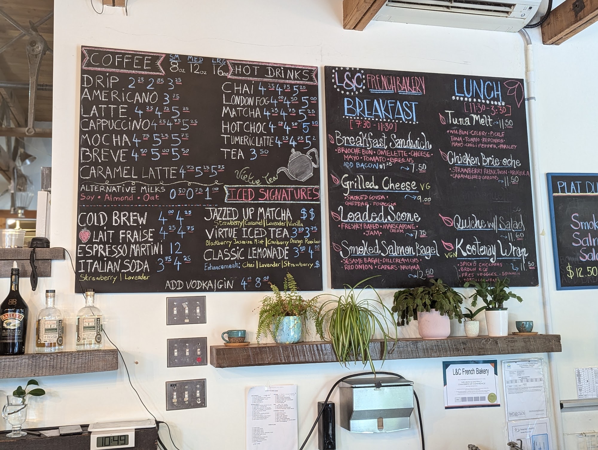 L&C French Bakery - café Menu