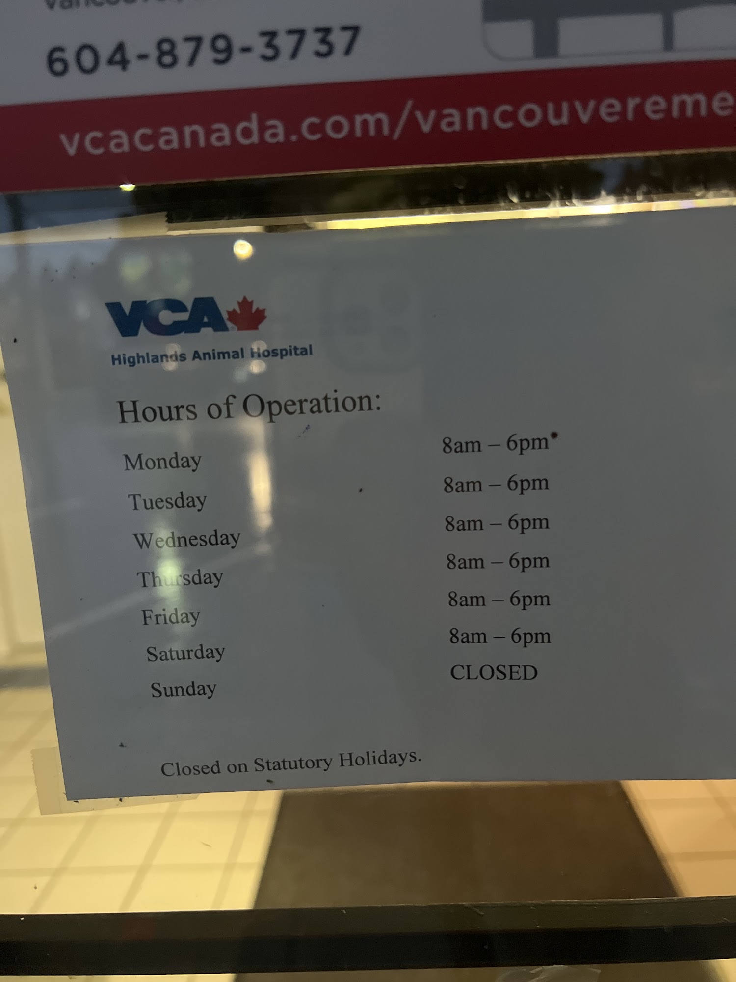 VCA Canada Highlands Animal Hospital North Vancouver