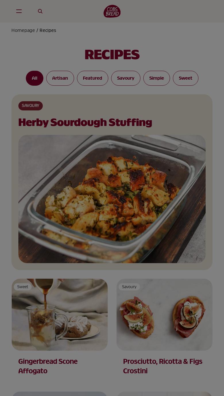 COBS Bread Menu