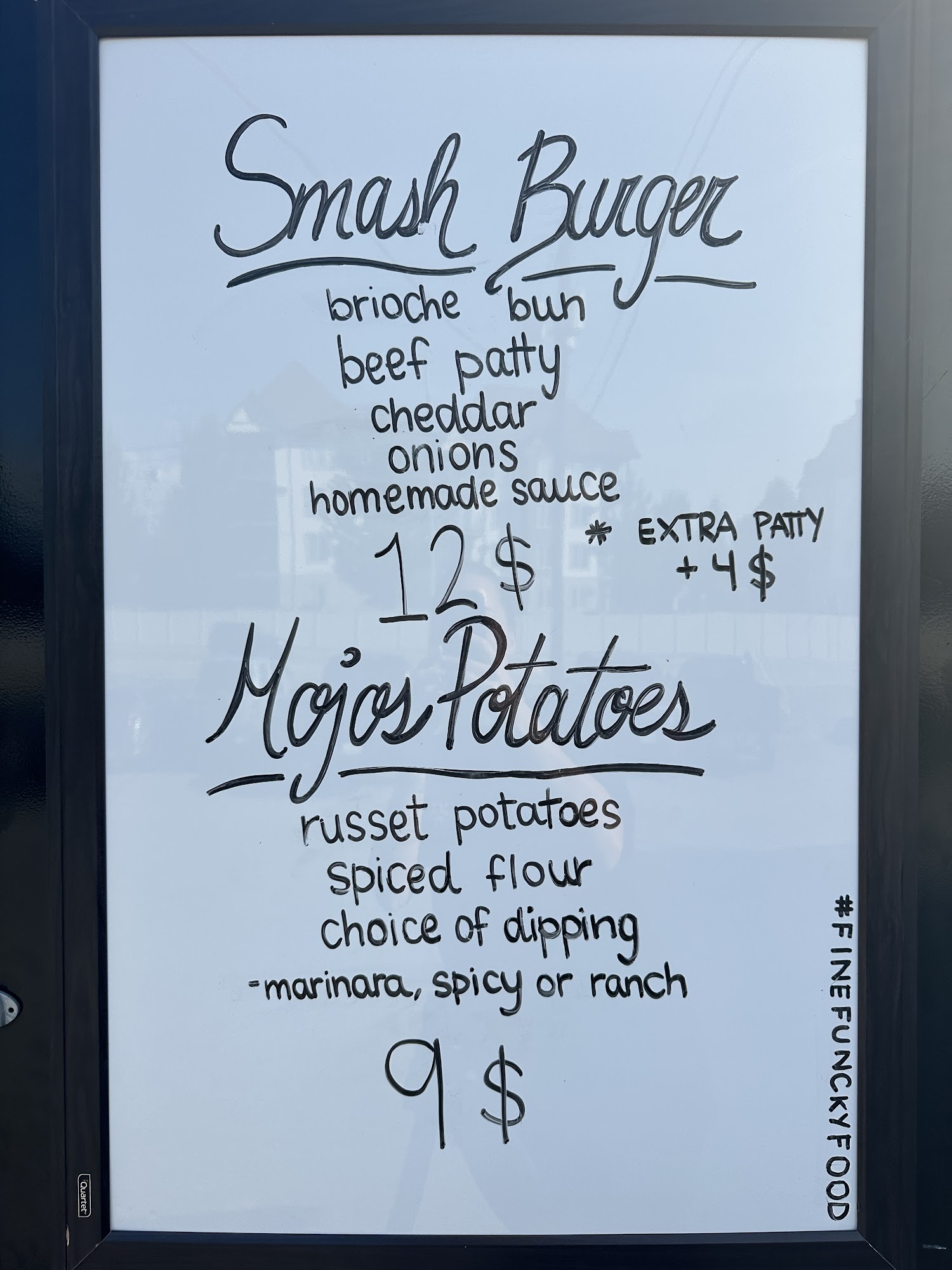 Ben's Appetite Menu