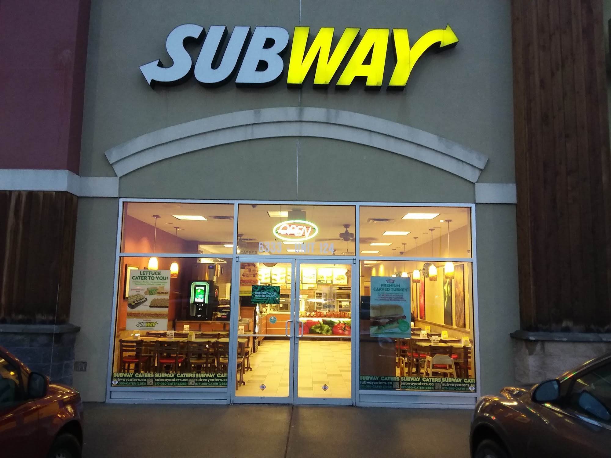 Subway Menu