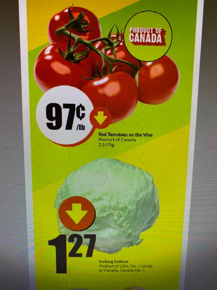 FreshCo No 3 & Williams Menu