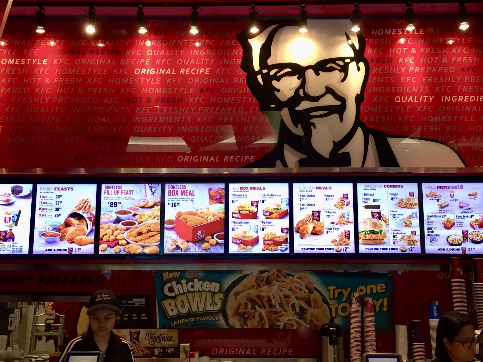 KFC Menu