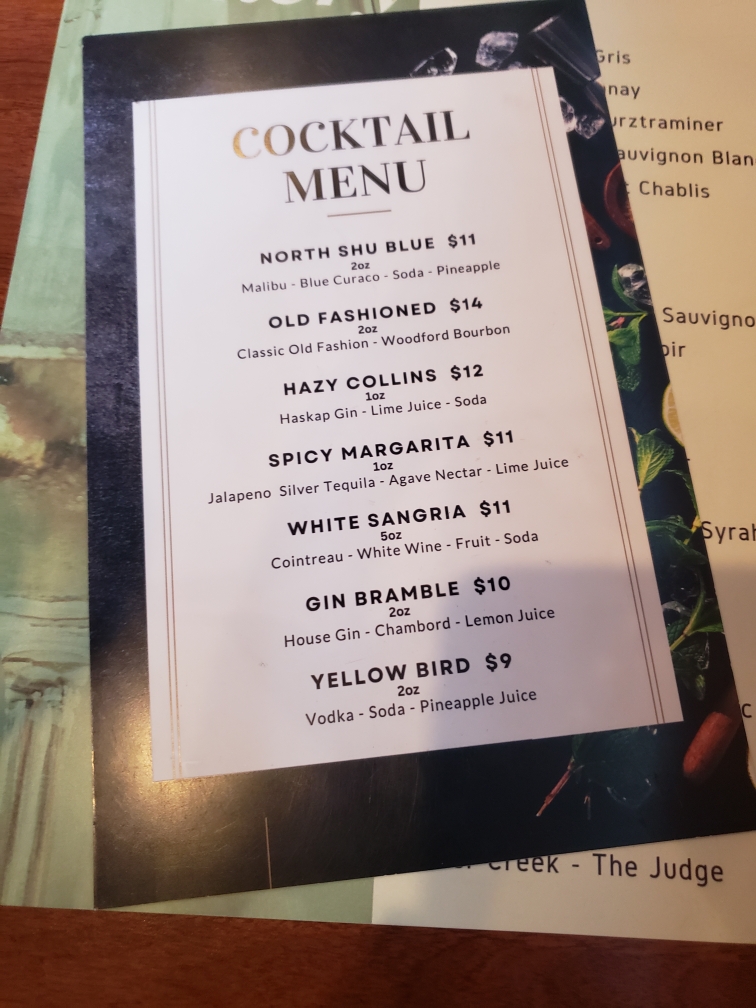 Creekside Restaurant Menu