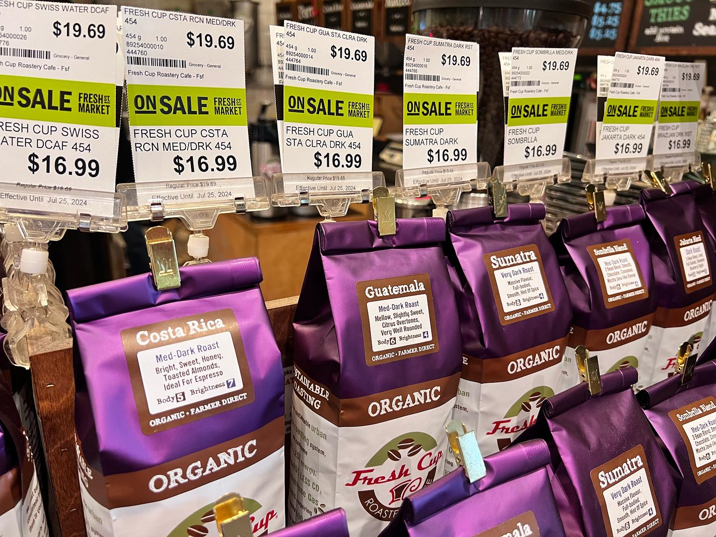 Fresh Cup Roastery Menu