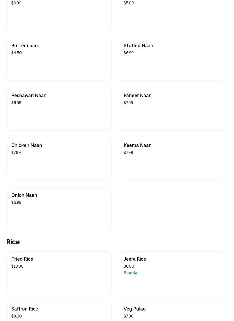 Sarkar Indian Bistro Menu