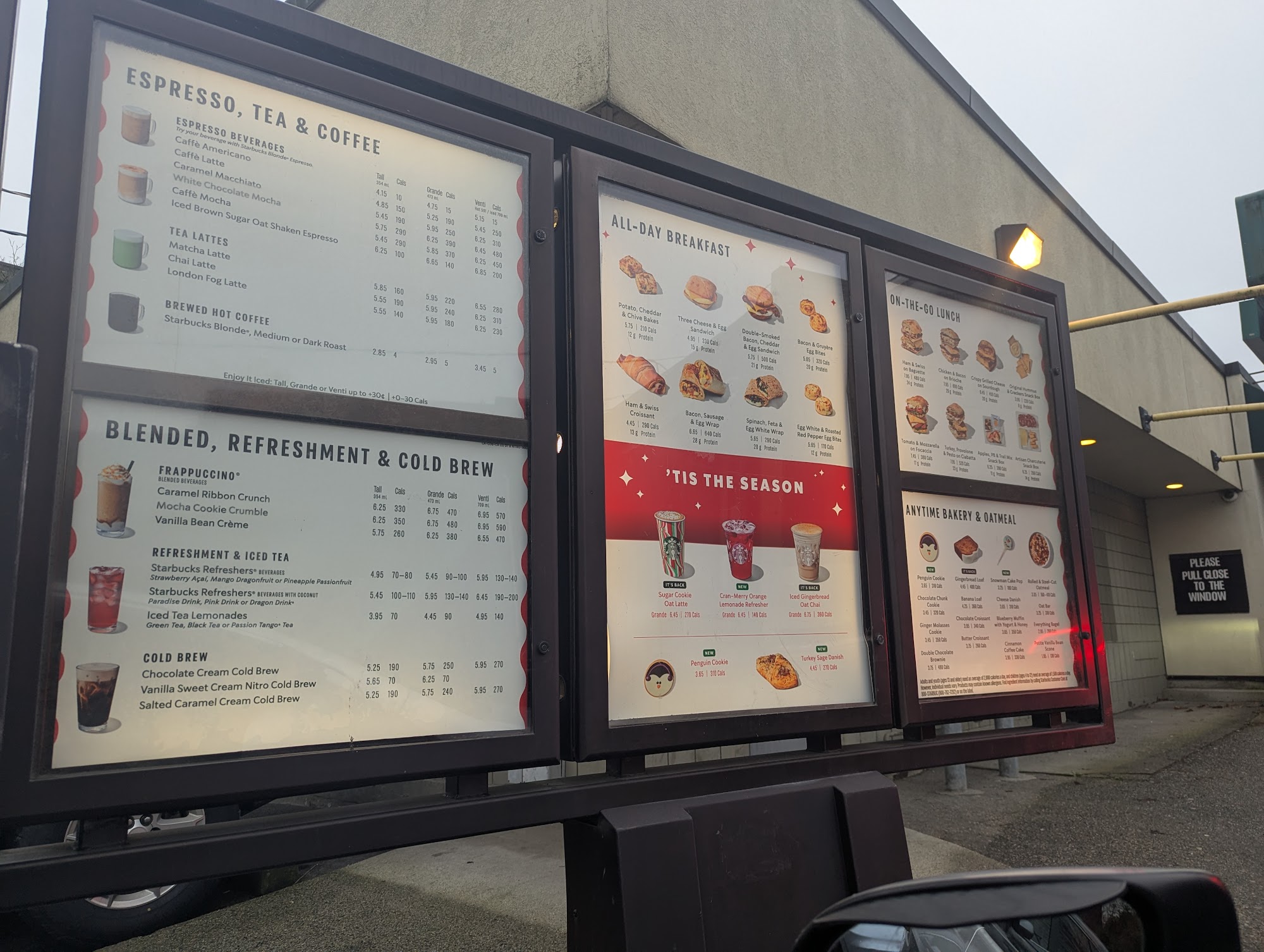 Starbucks Menu