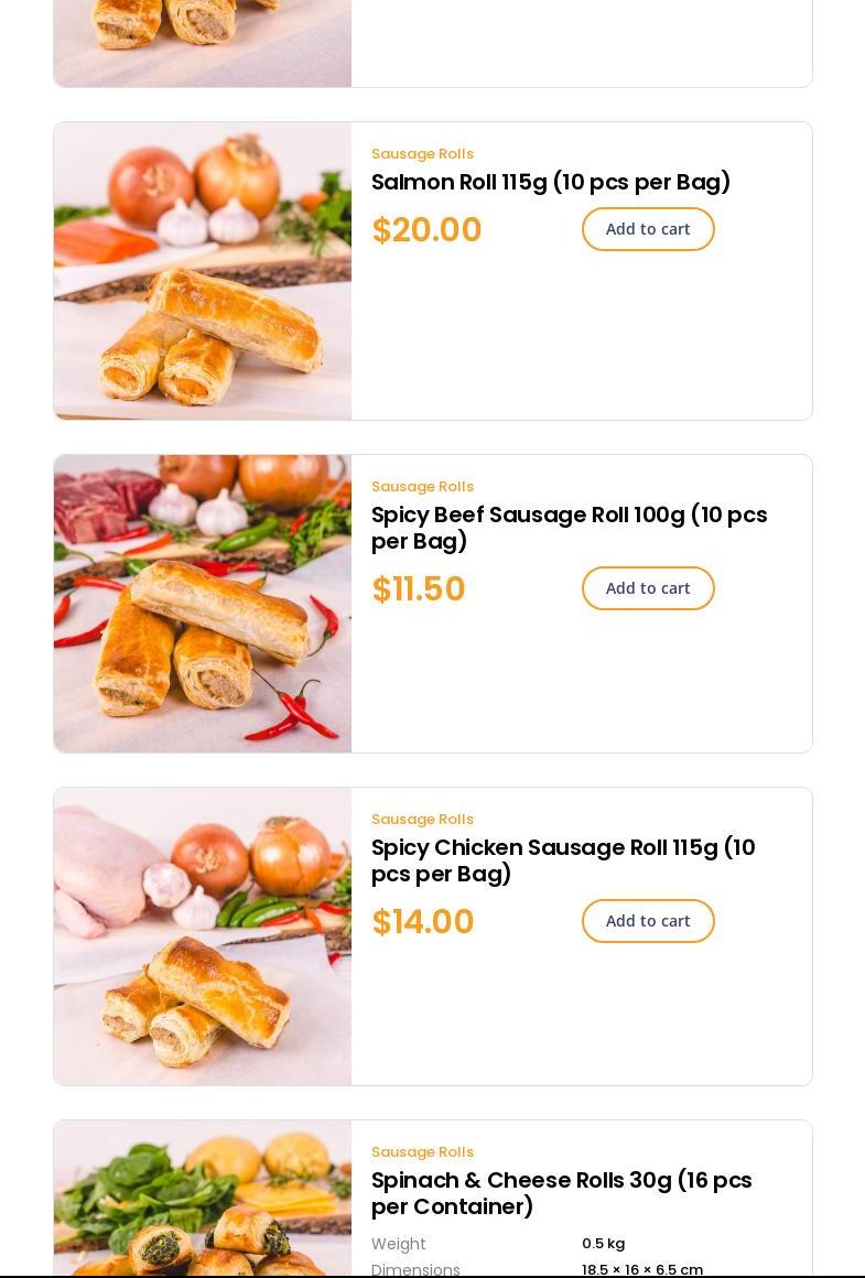 P & S Frozen Foods Menu