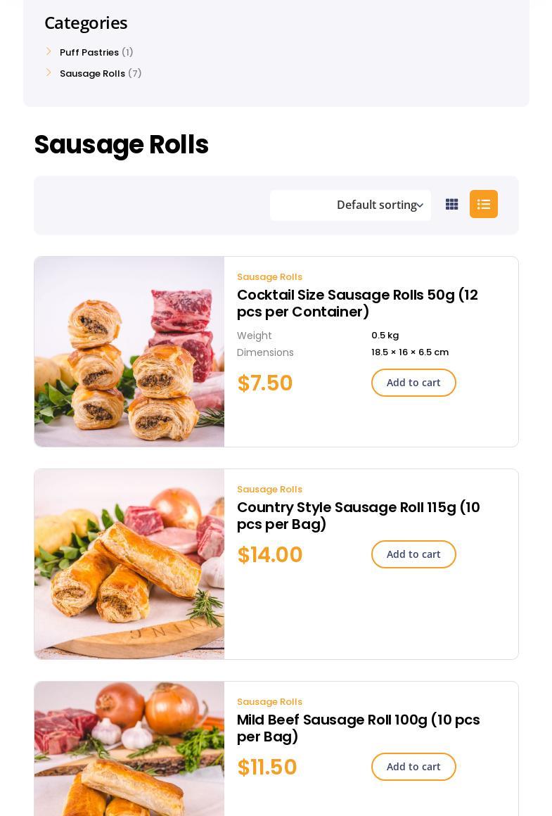 P & S Frozen Foods Menu