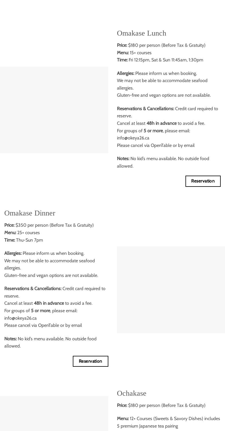 Sushi Okeya Kyujiro Menu