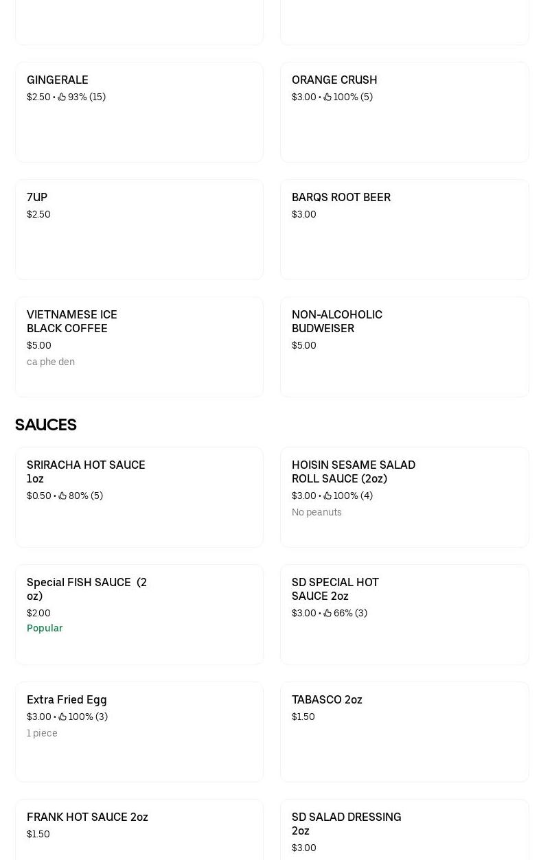 Saigon Secret Vietnamese Cuisine Menu