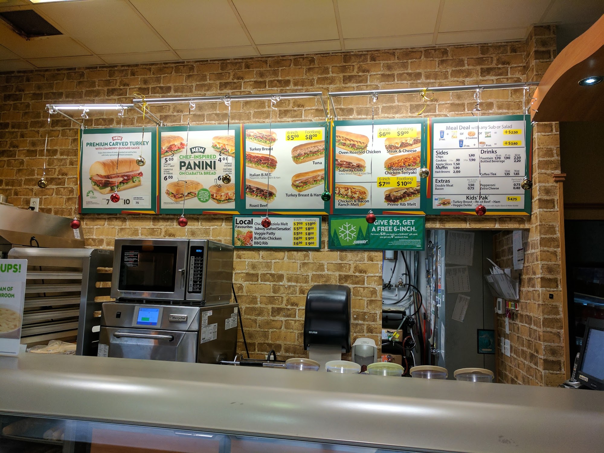 Subway Menu