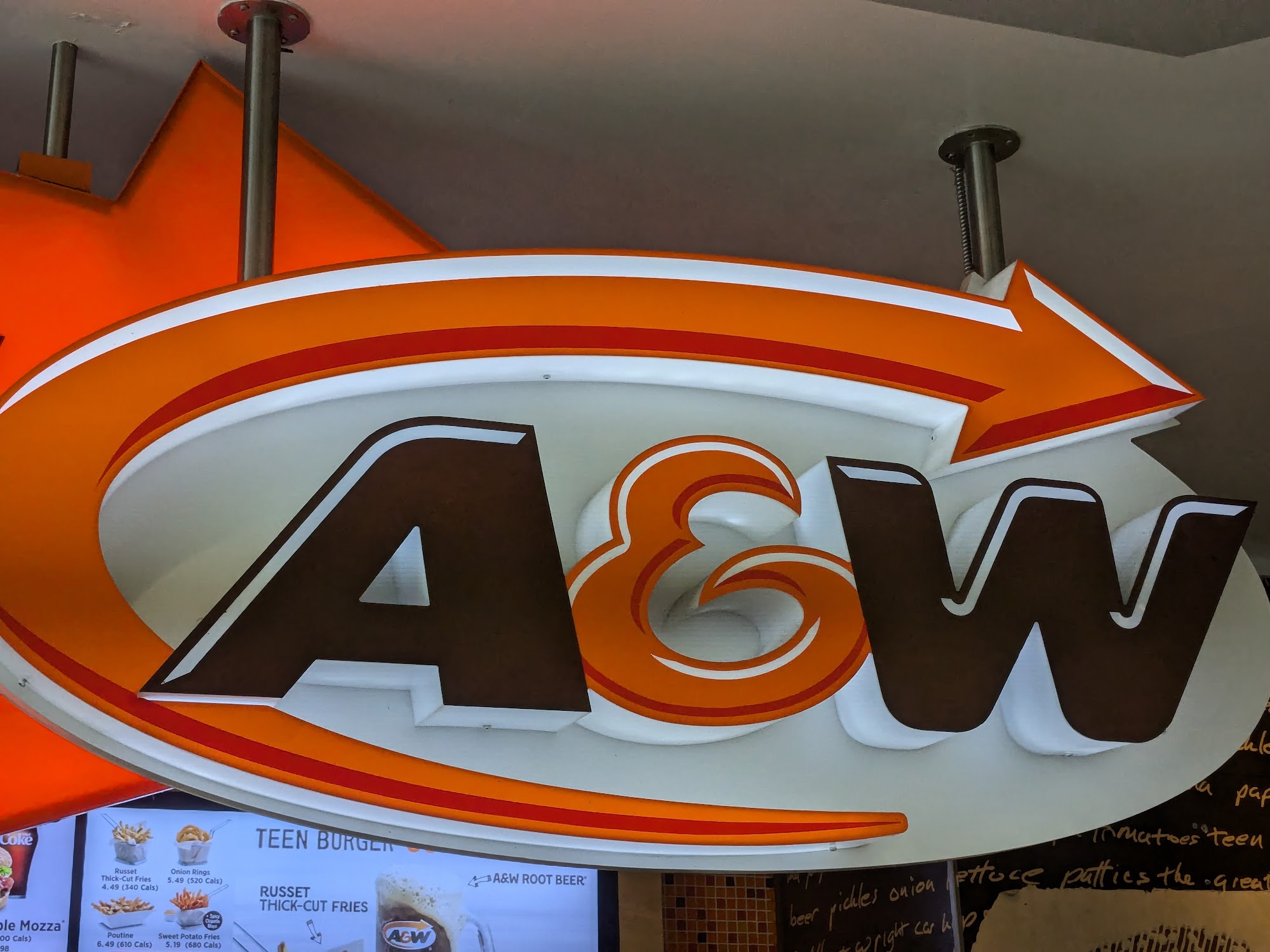 A&W Canada Menu