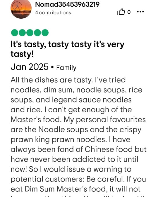 Dim Sum Master Chinese Food Restaurant Menu