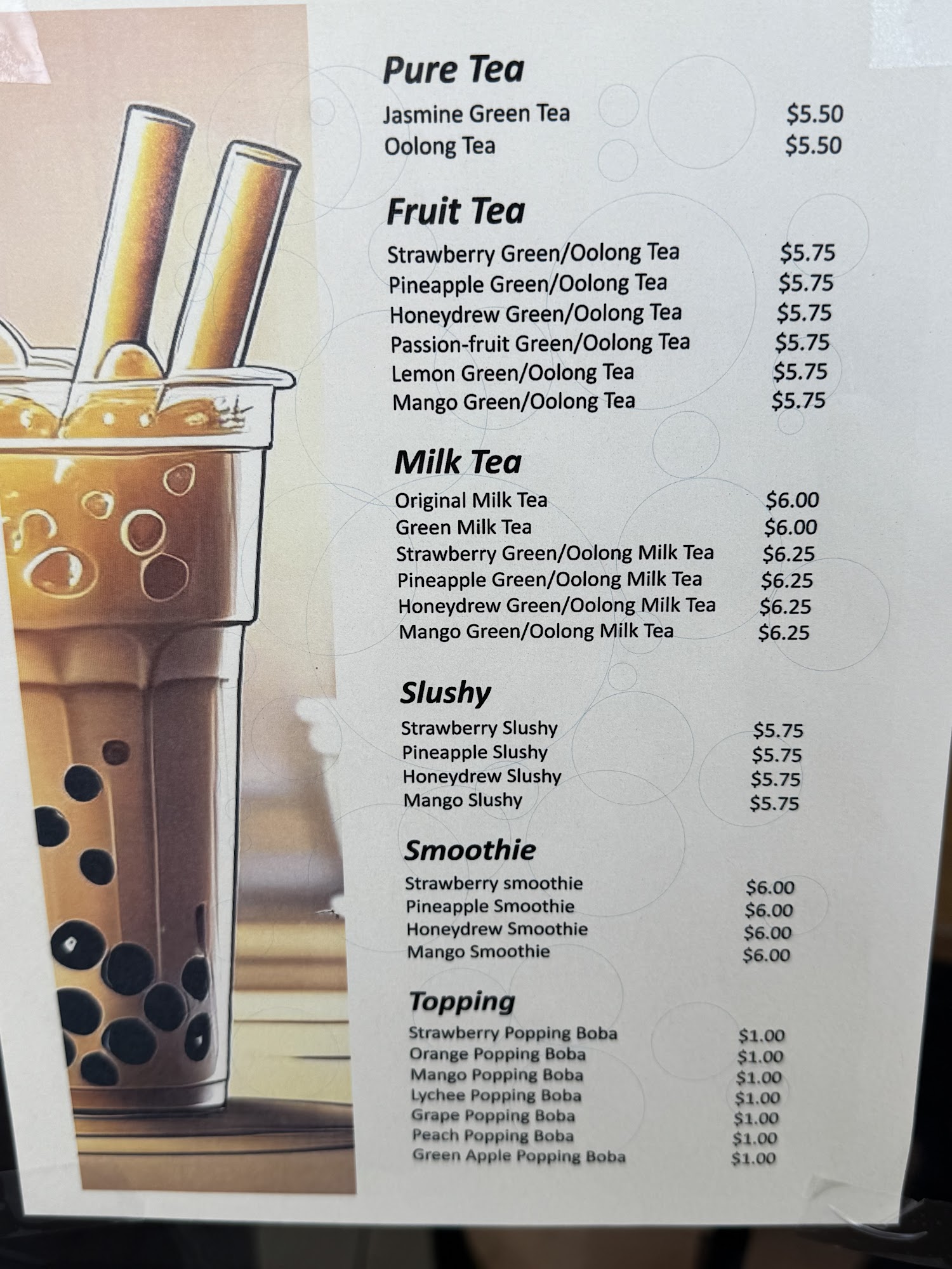 Young Dimsum(Adelanto) Menu