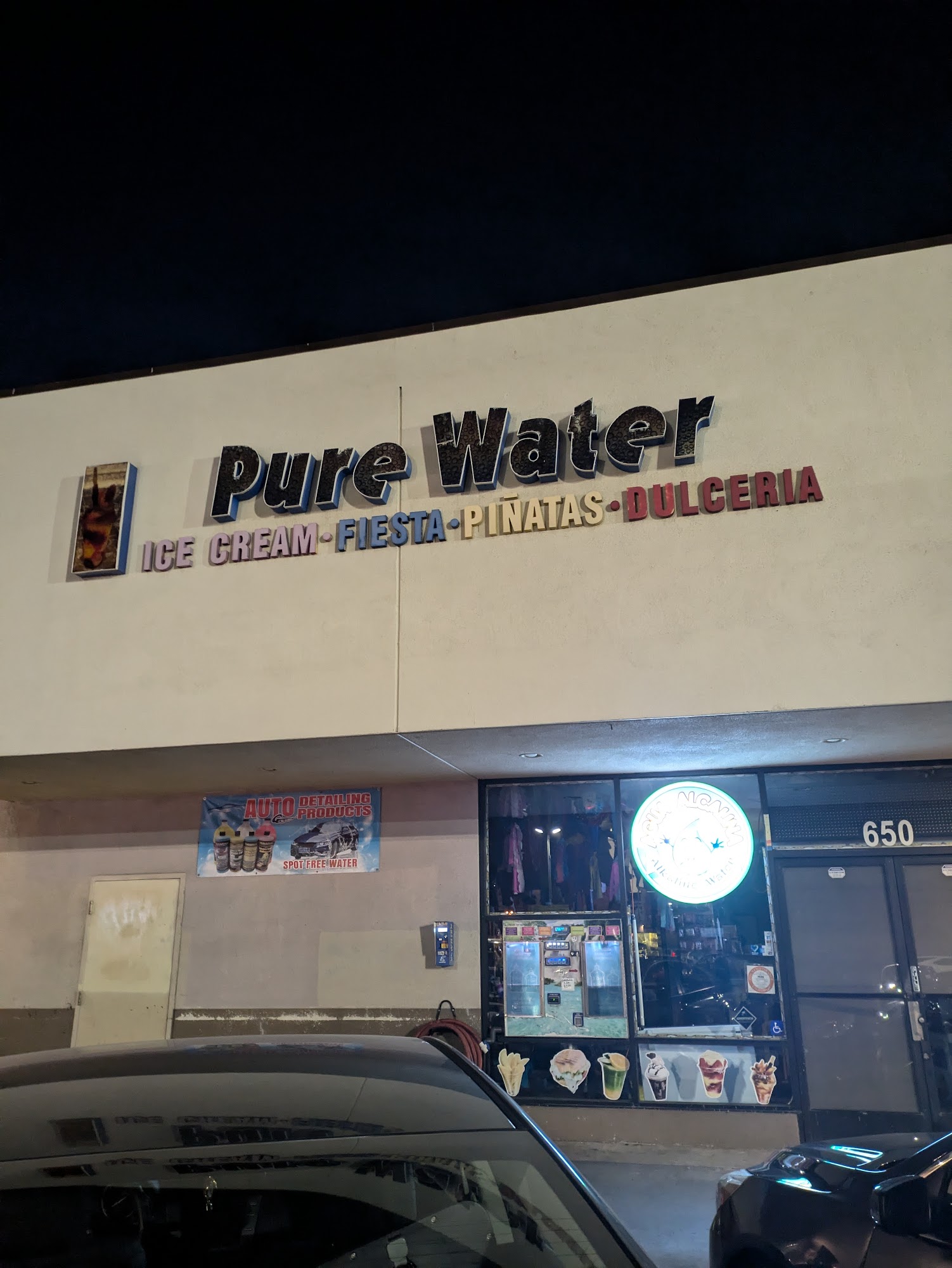 Fiesta Agua & Party Supply Menu