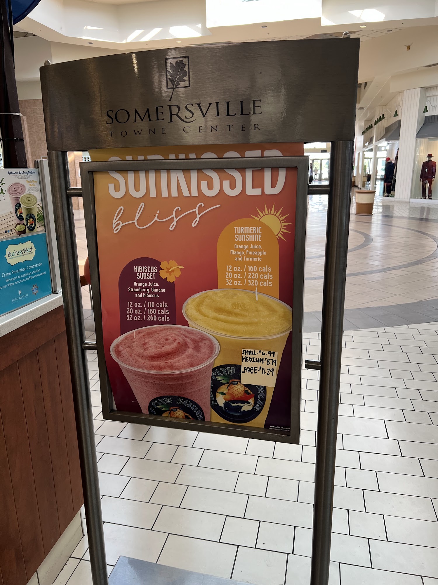 Surf City Squeeze Menu