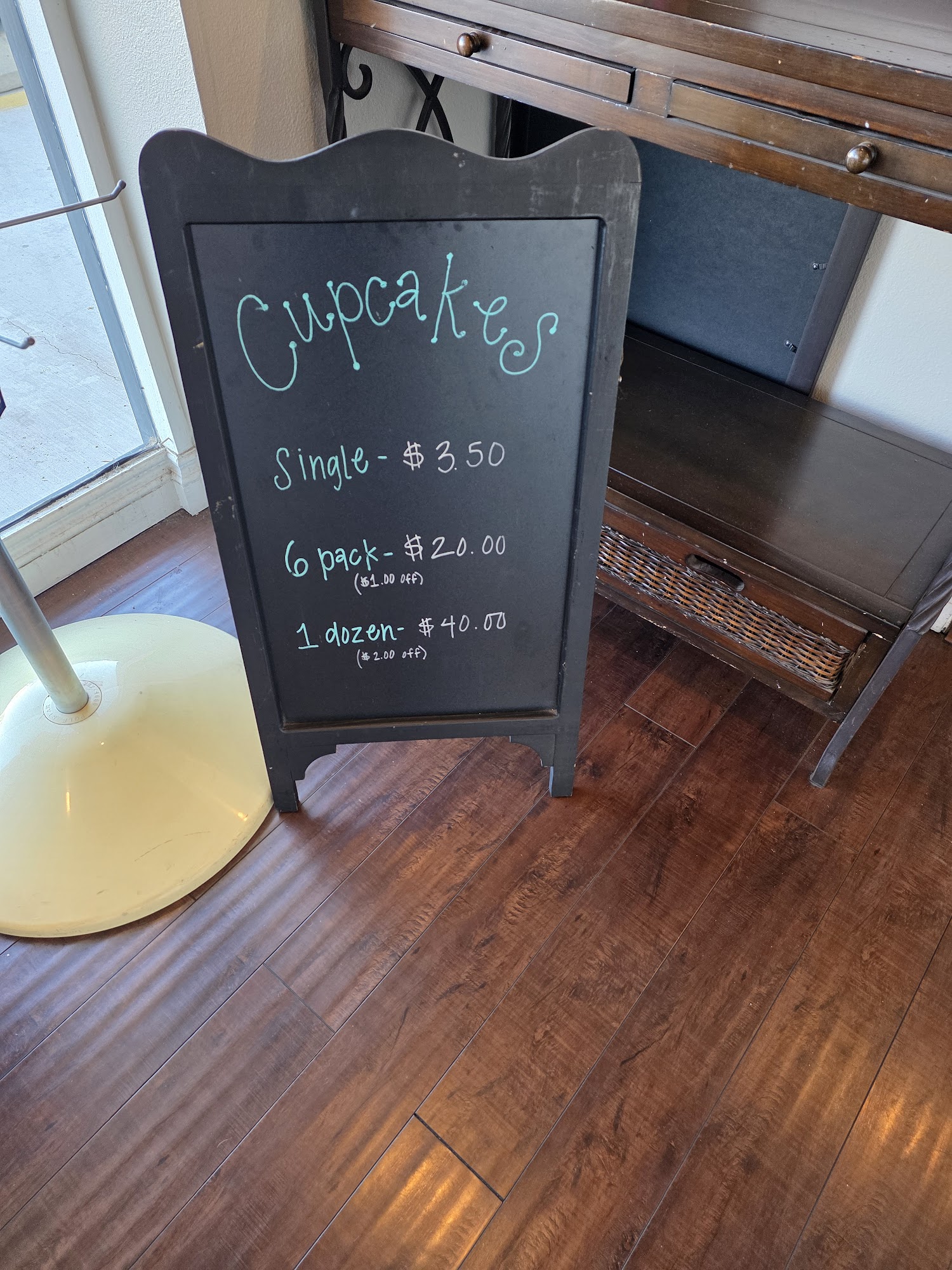 The Cake Shop Menu