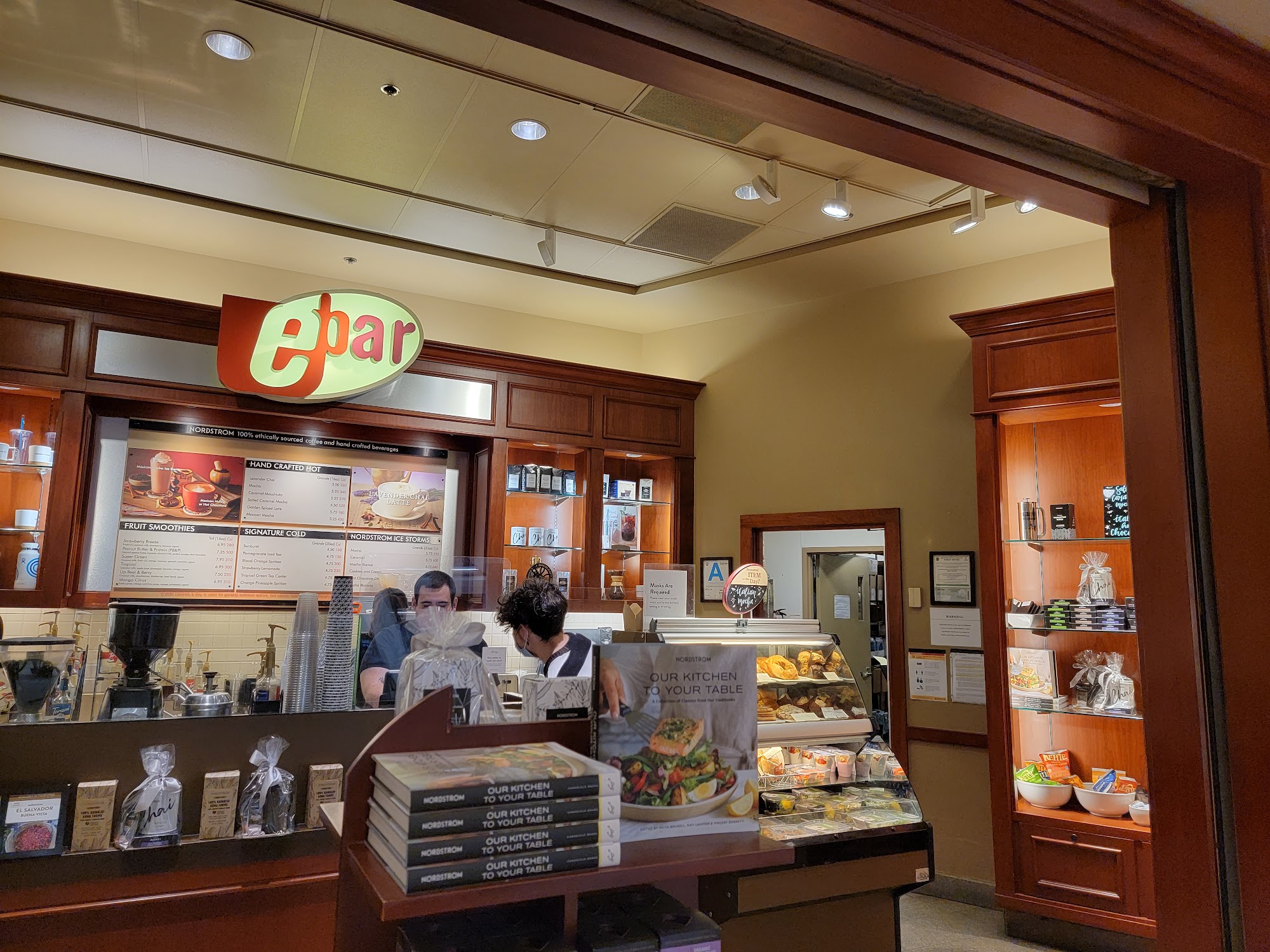 Nordstrom Ebar Artisan Coffee Menu