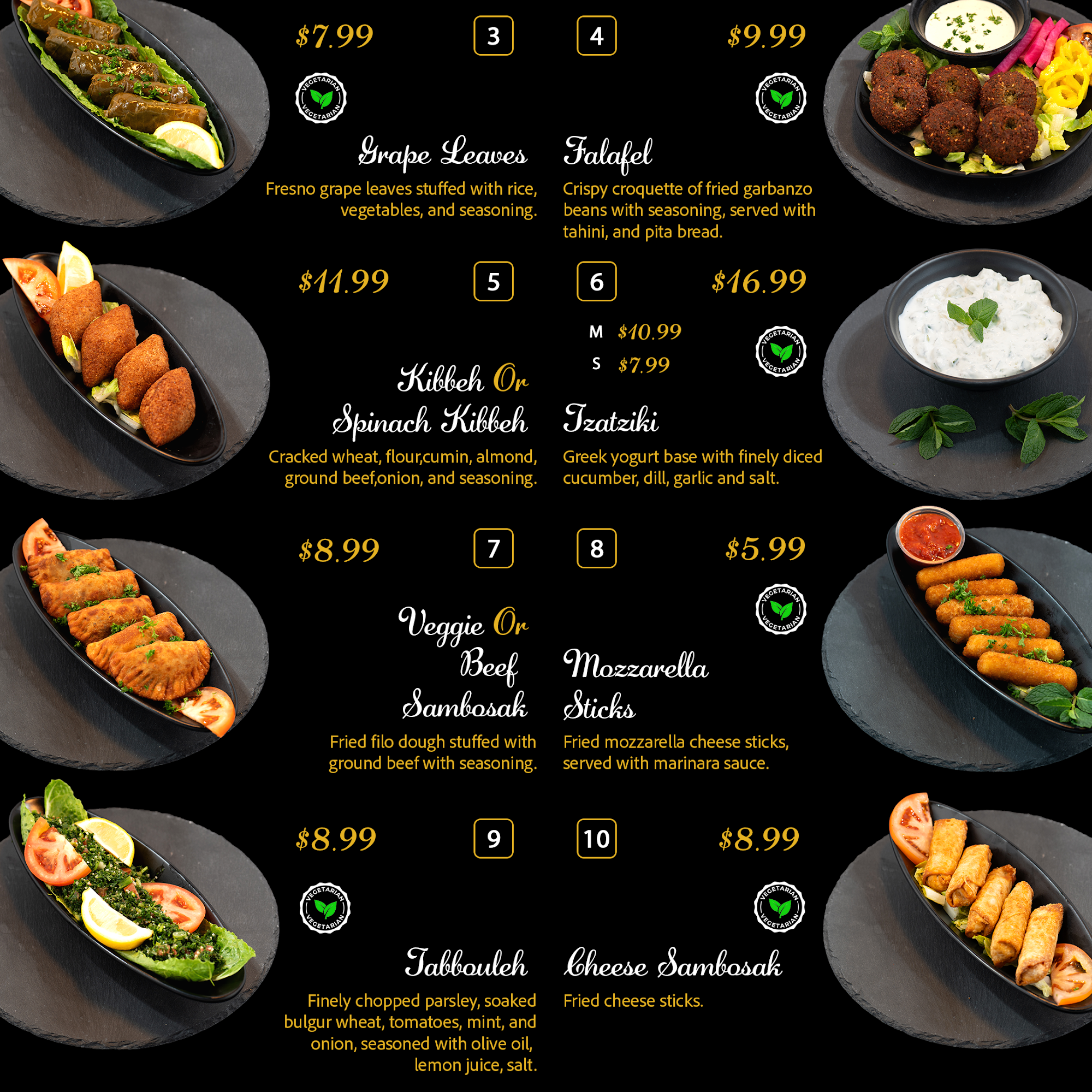 Kababstic Mediterranean Grill Menu