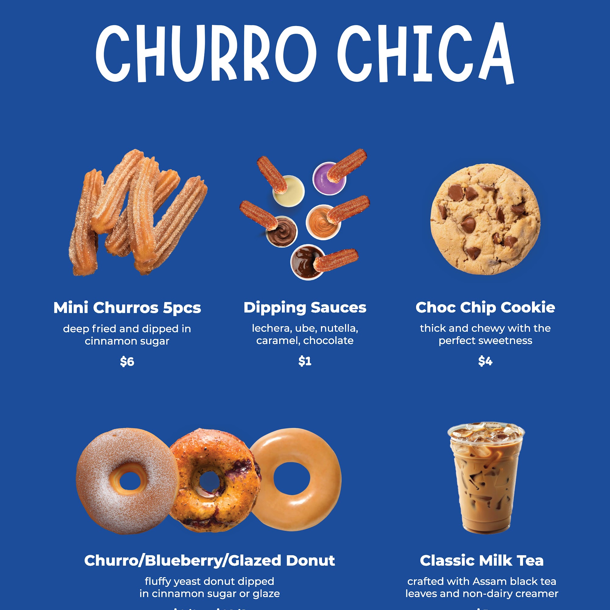 Churro Chica Menu