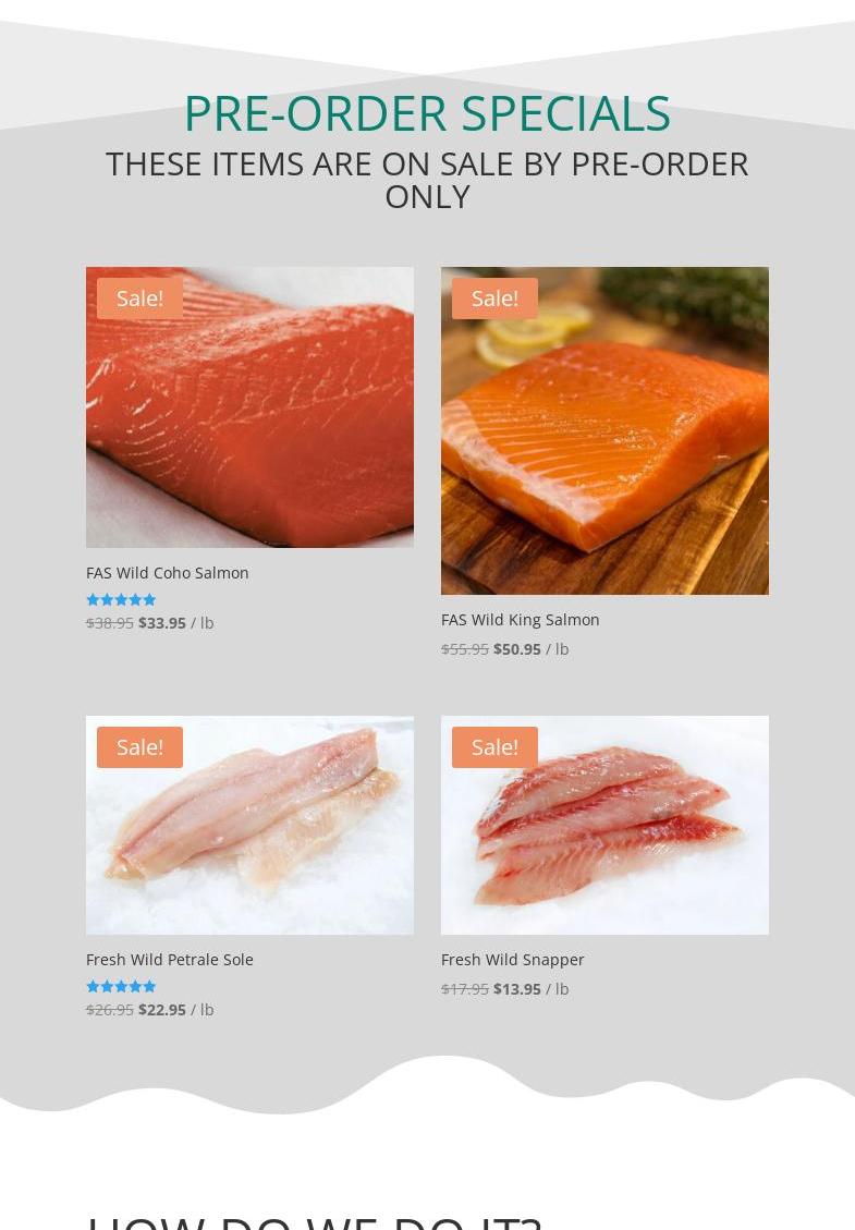 The Little Fish Company Menu