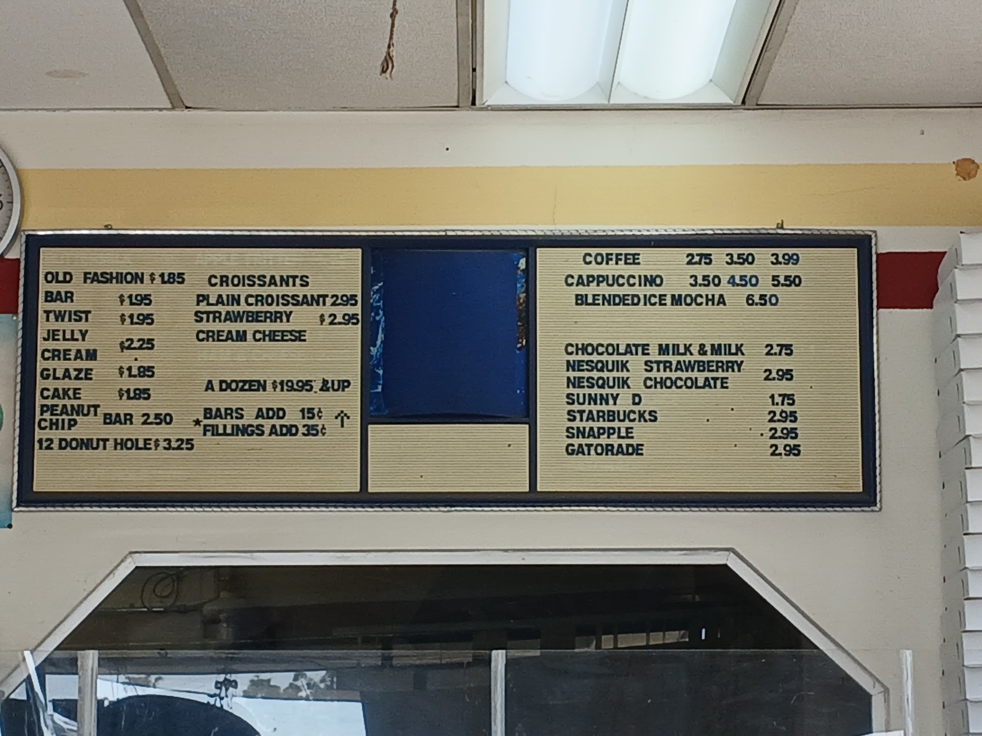 White Lane Donuts Menu