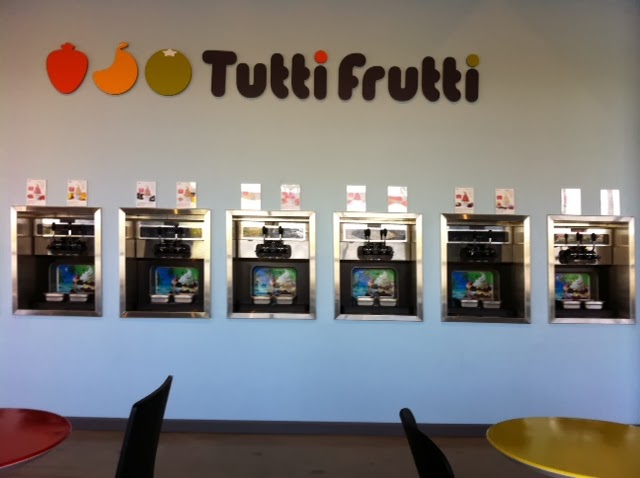 Tutti Frutti Gosford Frozen Yogurt Menu