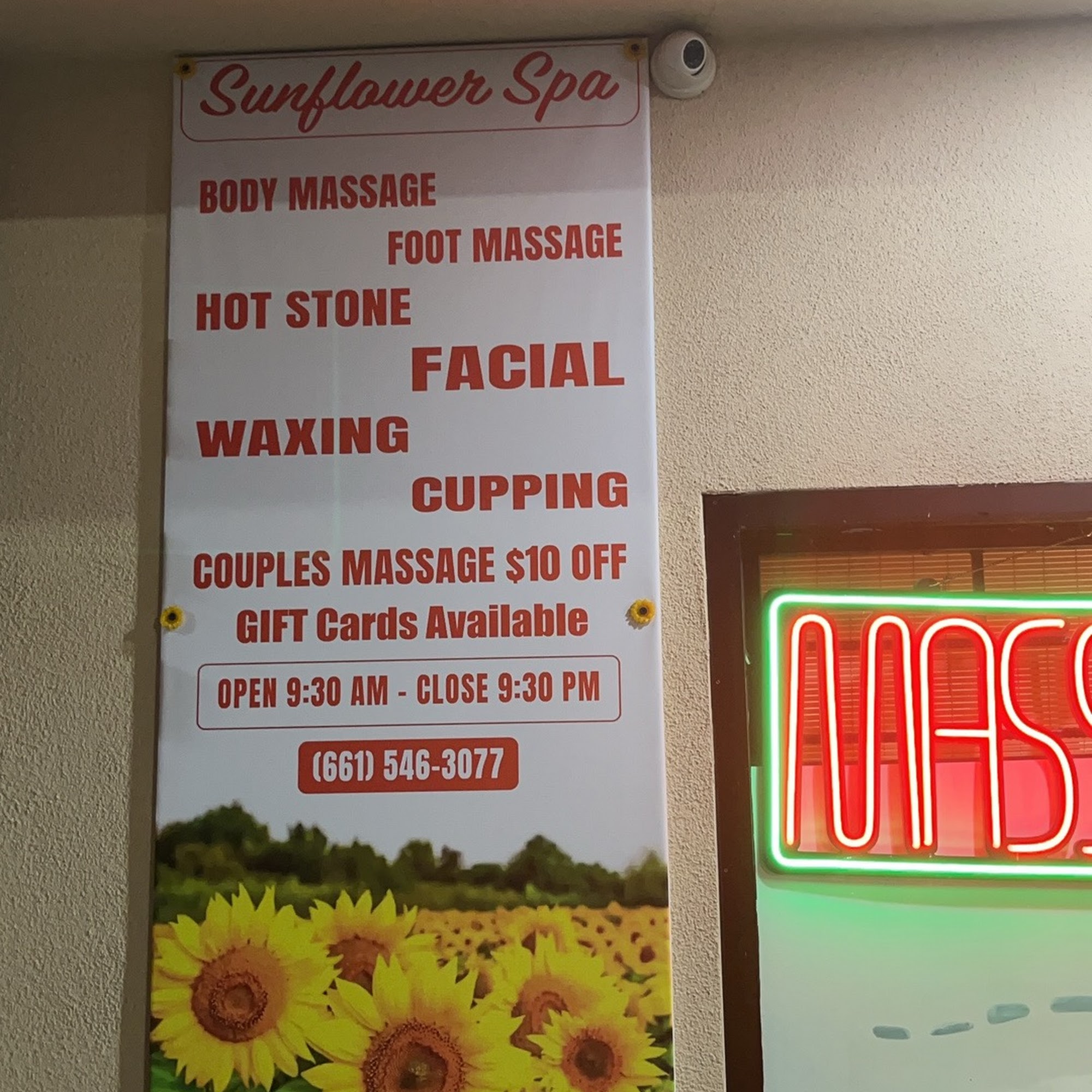Sunflower Spa Massage