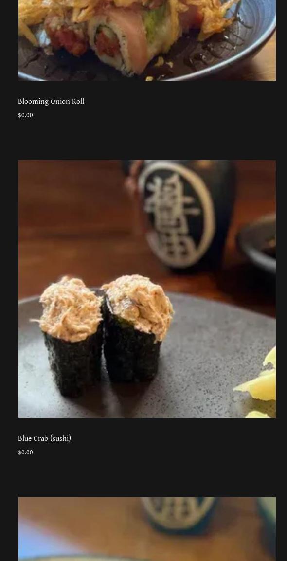 Prime Sushi Menu