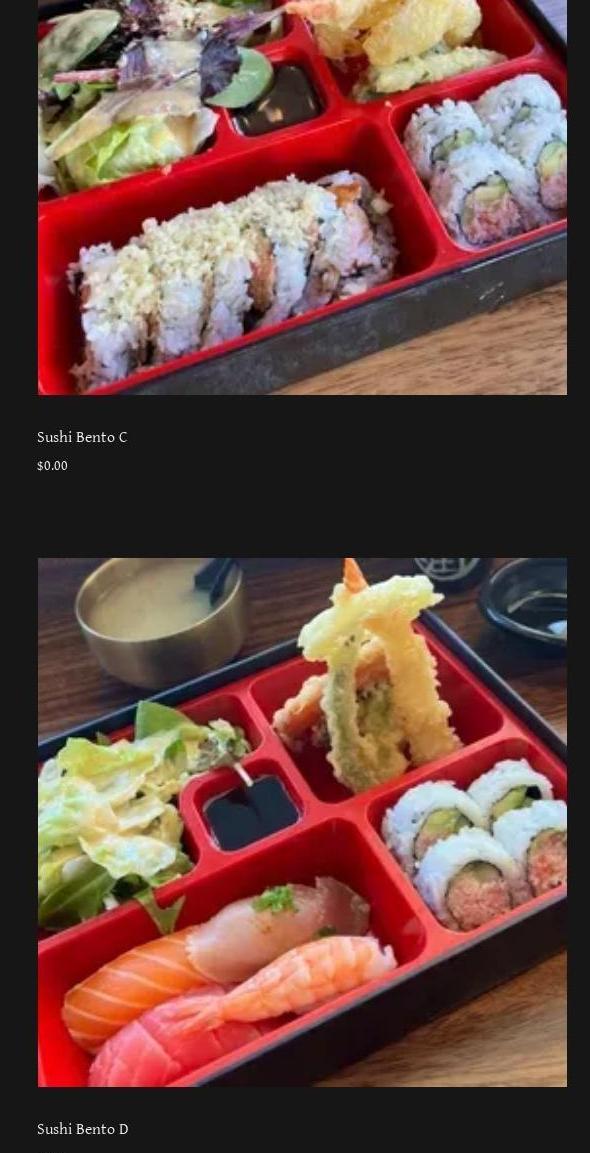 Prime Sushi Menu