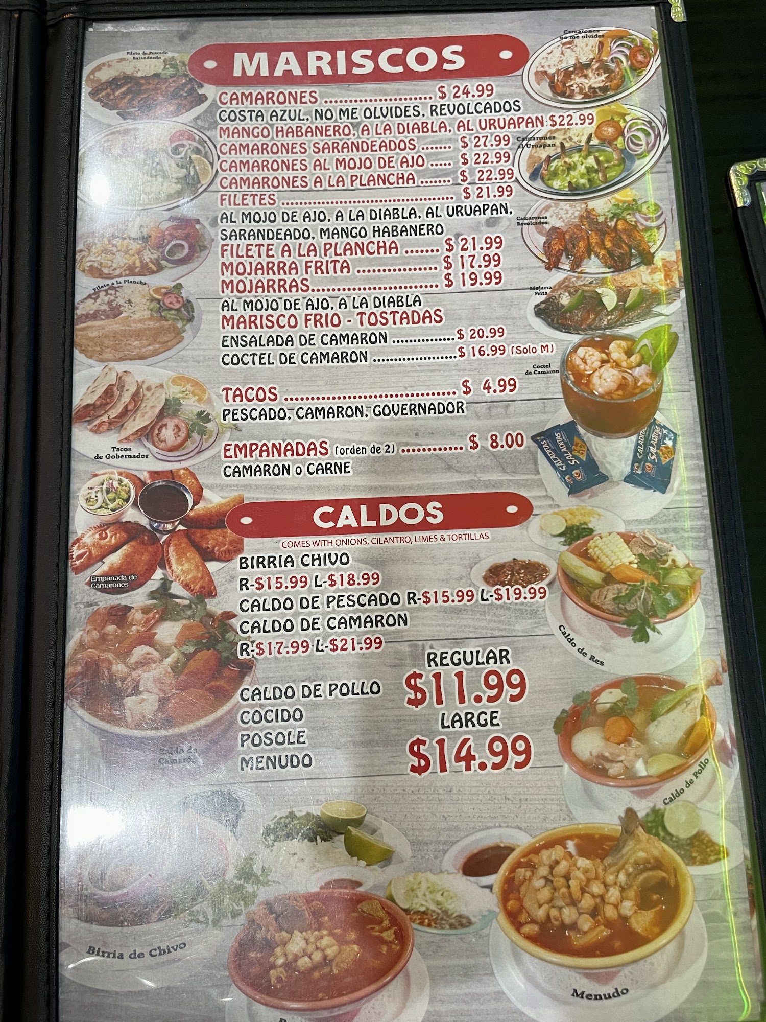 Carnitas Uruapan Restaurant Menu