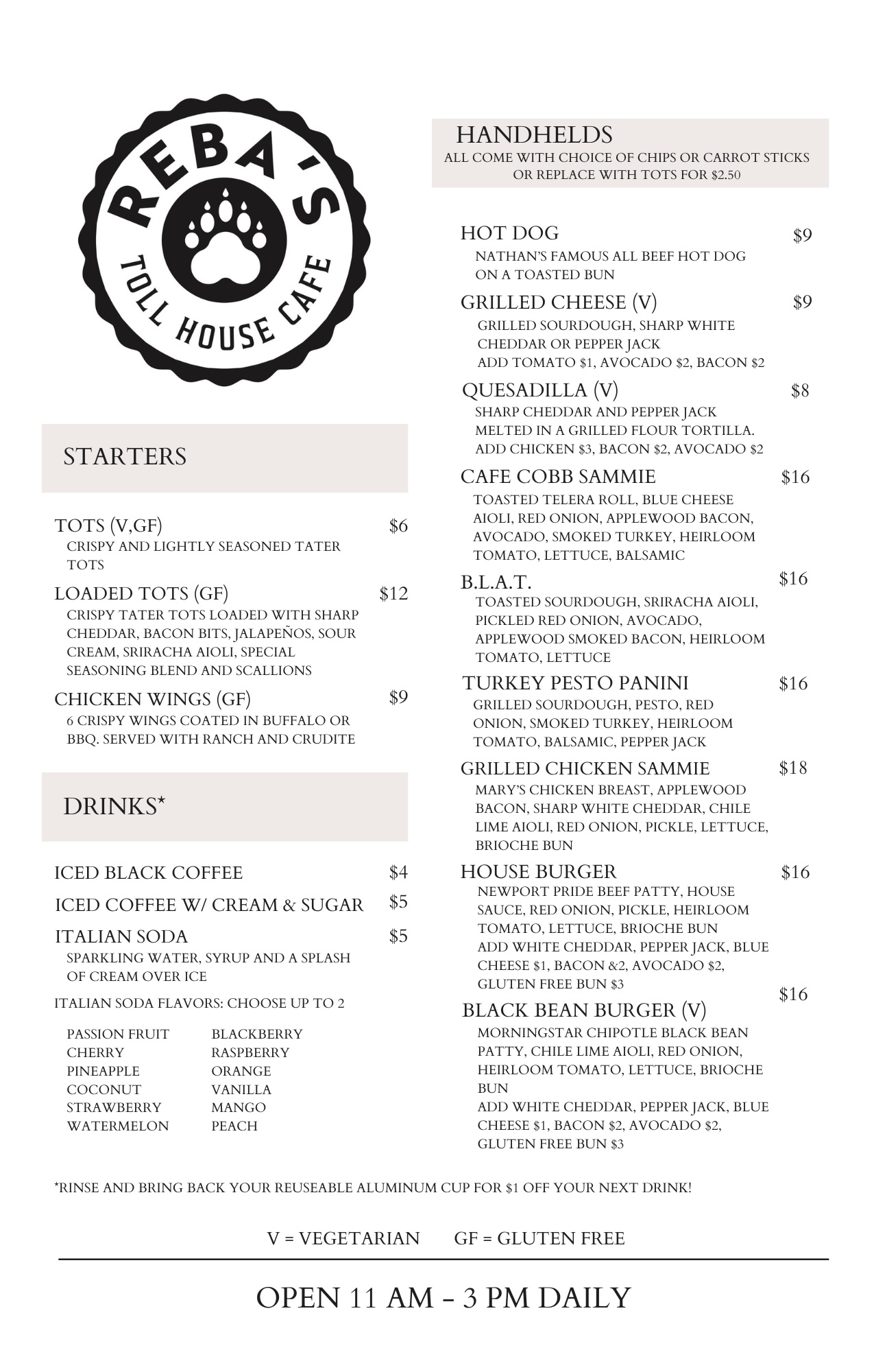 Reba's Toll House Cafe Bear Valley