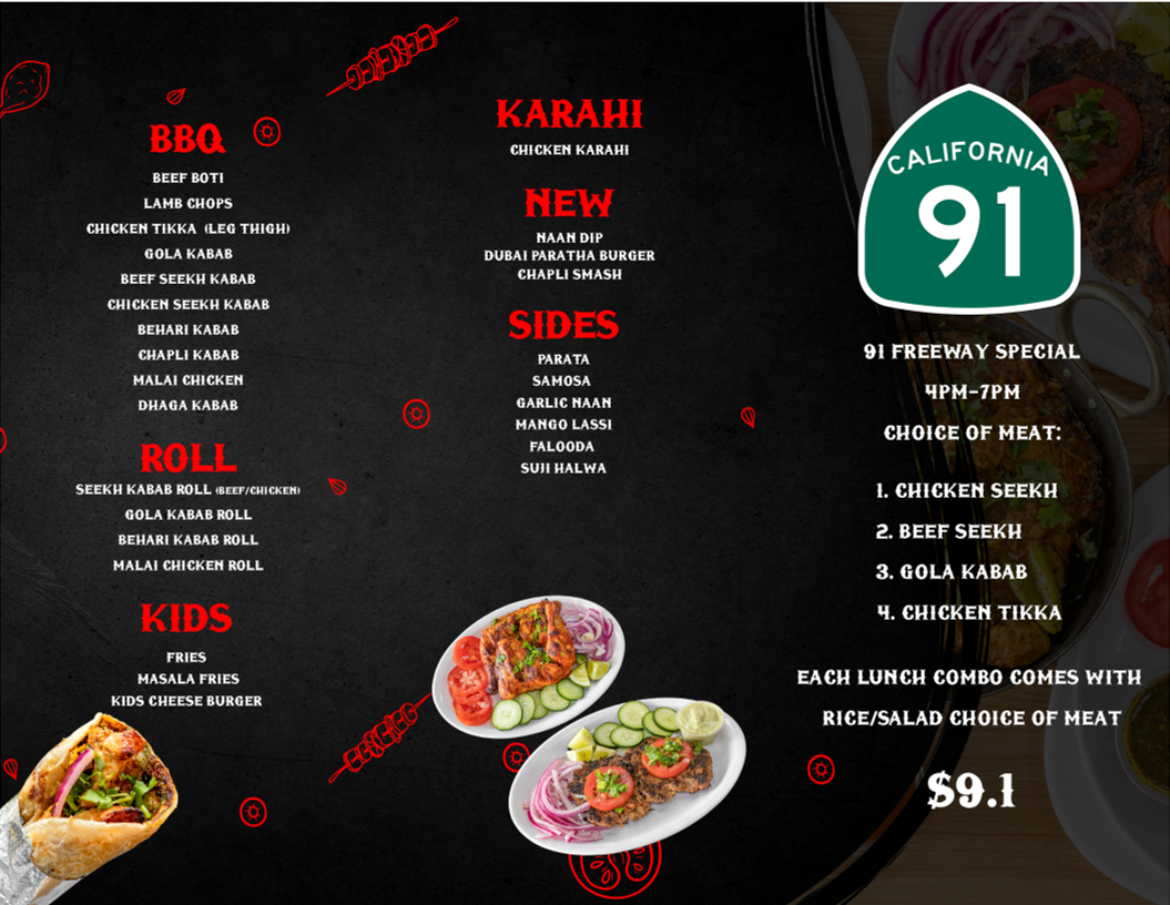 KARACHI BBQ TONIGHT Menu