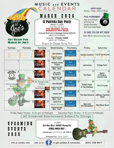 Joe's Bar Boulder Creek