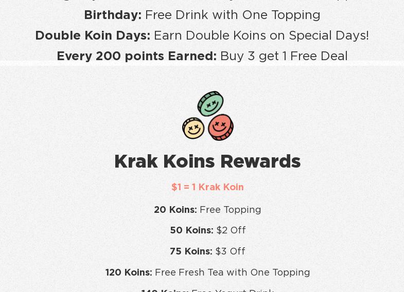 Krak Boba Brea Menu