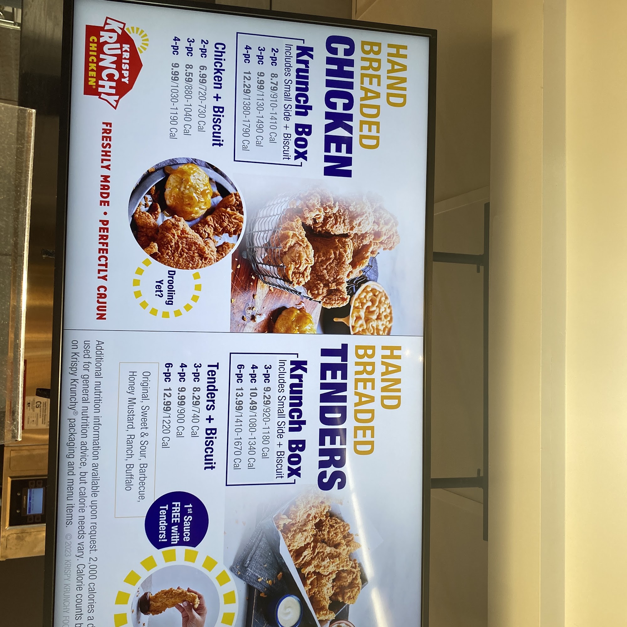 Krispy Krunchy Chicken Menu
