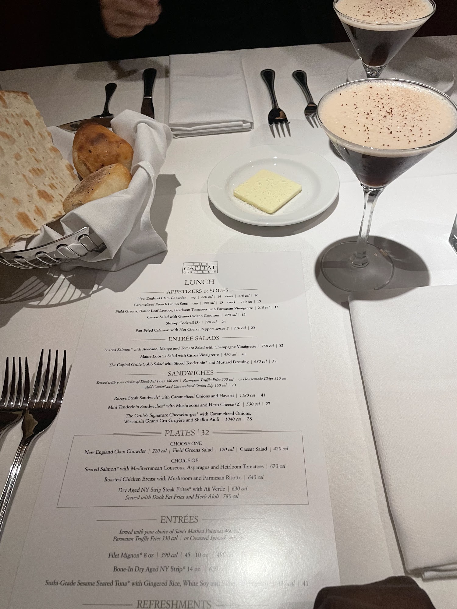 The Capital Grille Menu