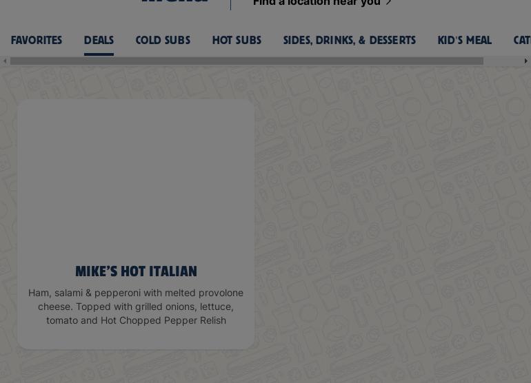 Jersey Mike's Subs Menu