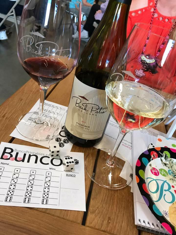 Back Patio Cellars Menu