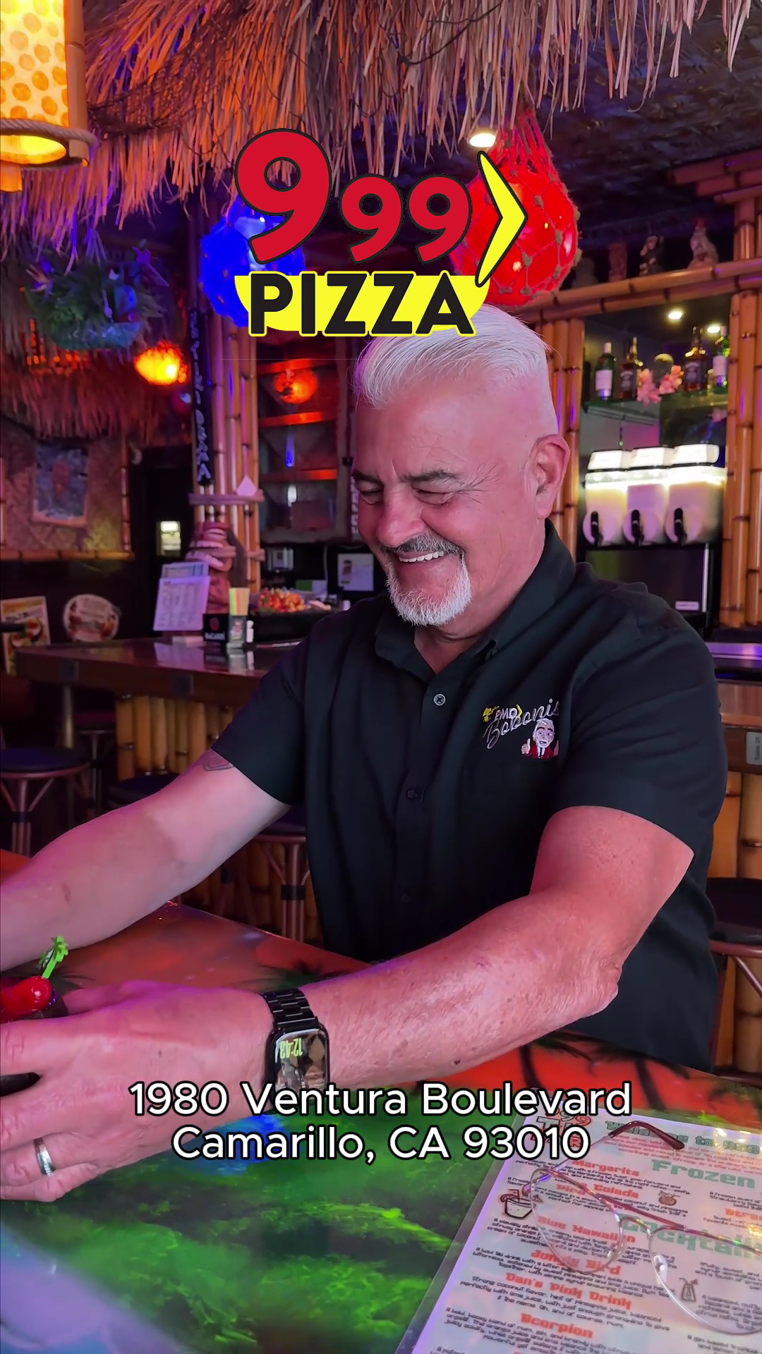 999 Pizza Menu