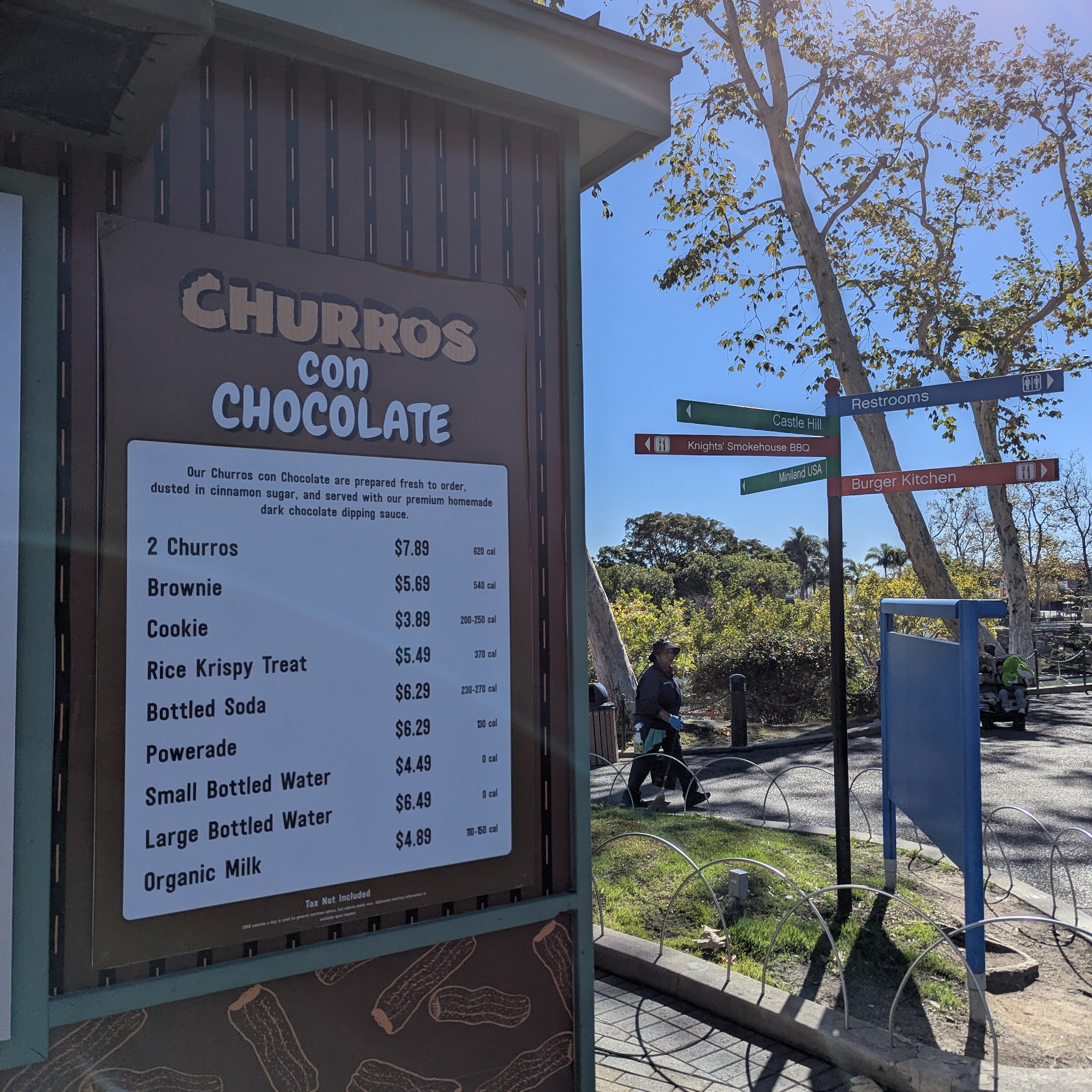Churros con Chocolate Menu