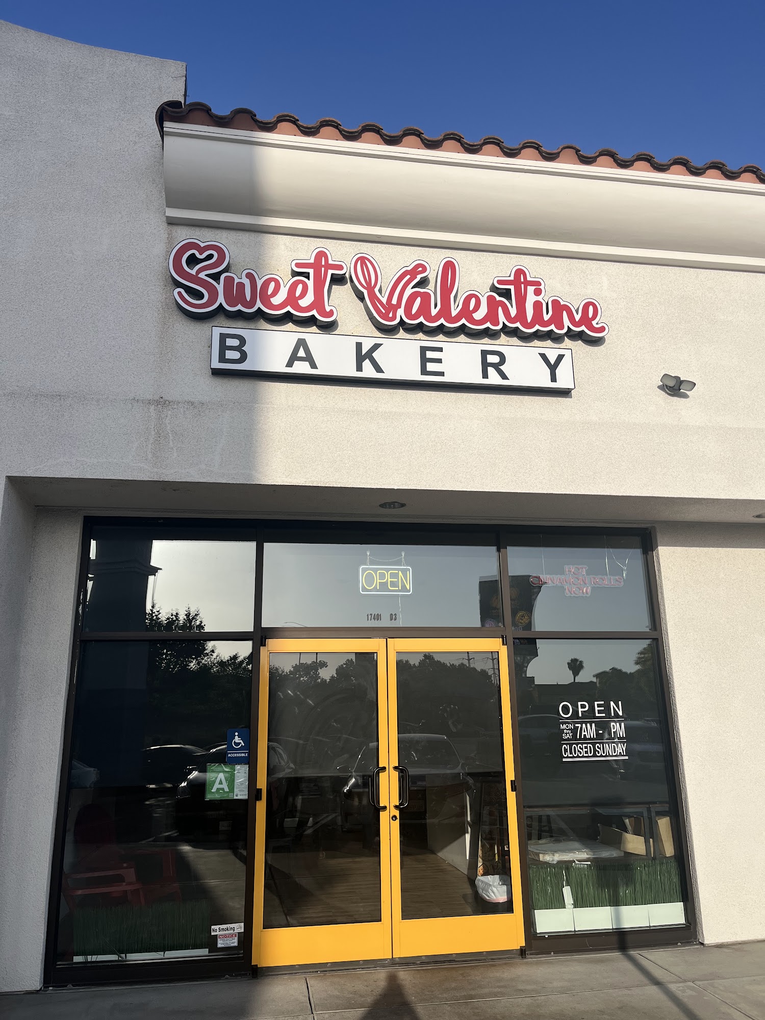 Sweet Valentine Bakery Menu