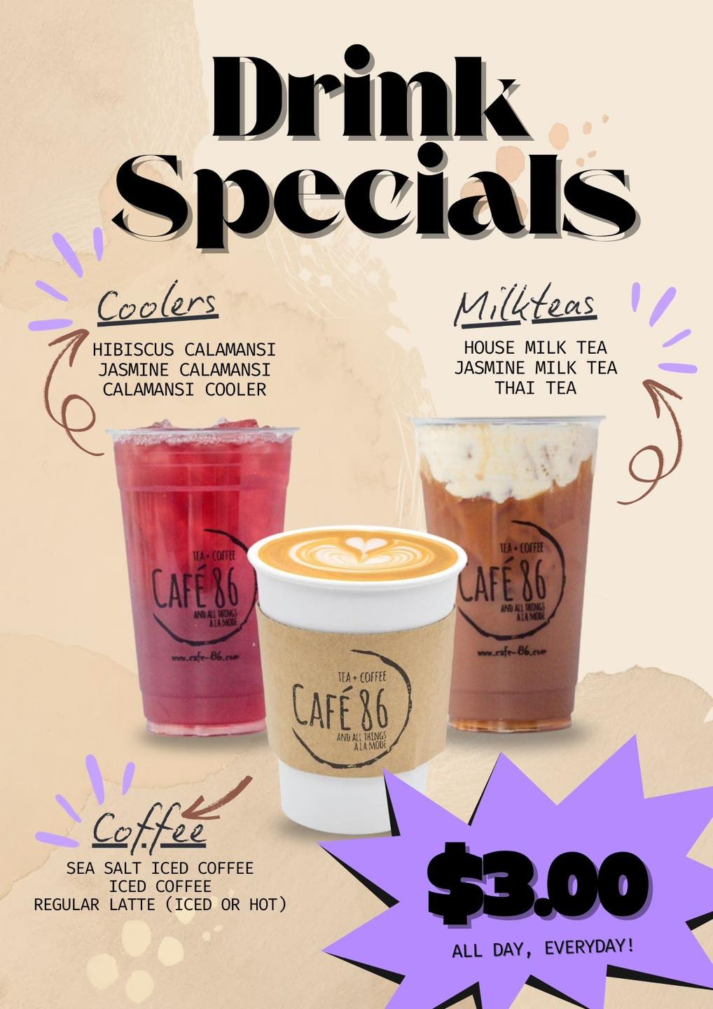 Cafe 86 - Carson Menu