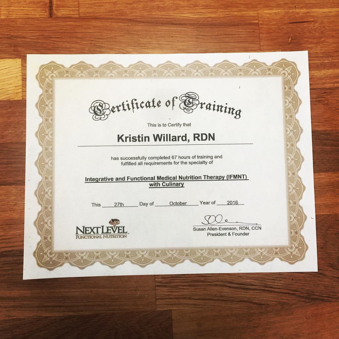Kristin Willard, RDN, CSG, CLT